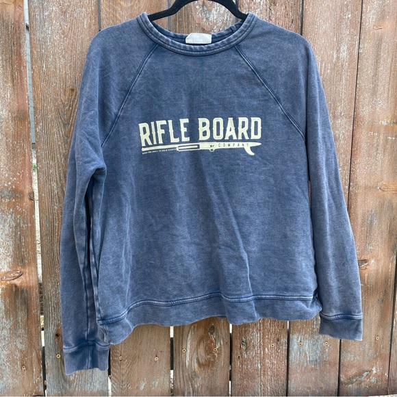 UNIVERSAL THREADS Women’s Faded Navy Blue Rifle Board Sweatshirt Size Medium - Picture 1 of 9